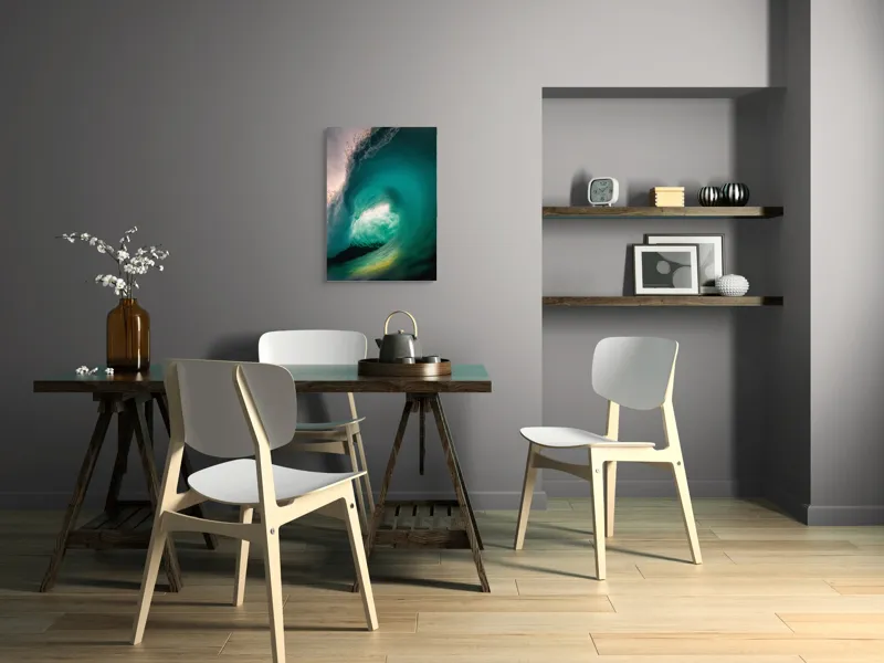 Tablou Canvas, "Esența viitorului neîmblânzit al oceanului", Vârtej, Apă, Energie, Ocean, Dinamică, Natură, Viu, Spectacol, Forță, 50 x 70 cm – poza 5