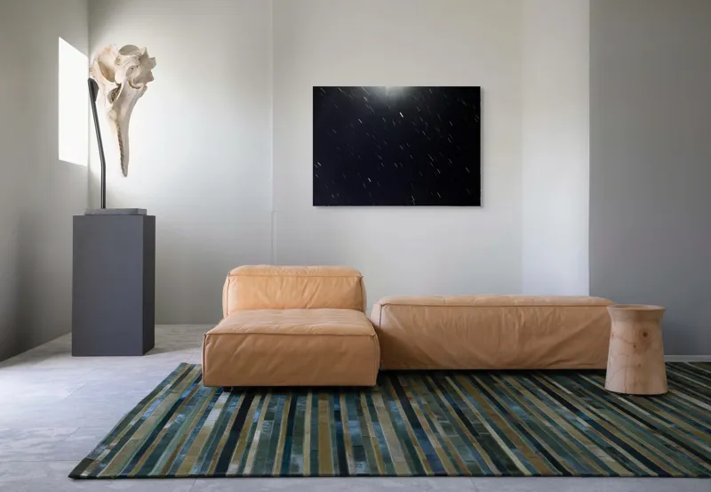 Tablou Canvas, "Stele dansând pe cerul nopții", Stele, Noapte, Mișcare, Cer, Spațiu, Lumină, Mister, Eternitate, Univers, Întuneric, 100 x 70 cm – poza 7