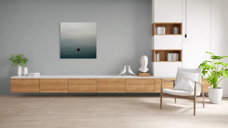 Tablou Canvas, "Un colț singuratic în nemărginire marină", Calm, Vast, Serene, Solitary, Tranquil, Endless, 100 x 100 cm – poza 8