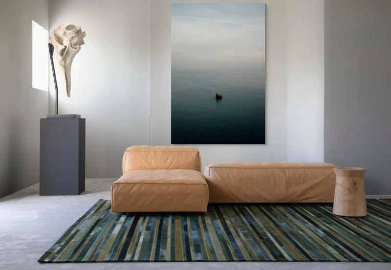 Tablou Canvas, "Un colț singuratic în nemărginire marină", Calm, Vast, Serene, Solitary, Tranquil, Endless, 100 x 150 cm – poza 7