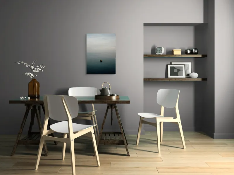 Tablou Canvas, "Un colț singuratic în nemărginire marină", Calm, Vast, Serene, Solitary, Tranquil, Endless, 50 x 70 cm – poza 5