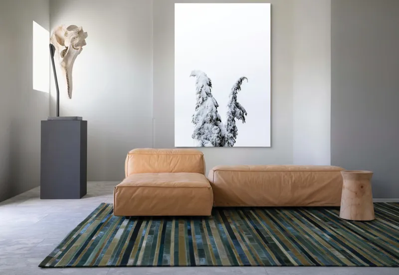 Tablou Canvas, "Arborele nins solitar în zăpadă", Copac, Zăpadă, Cer, Iarnă, Singurătate, Alb, Răceală, Natură, Frig, 100 x 150 cm – poza 7