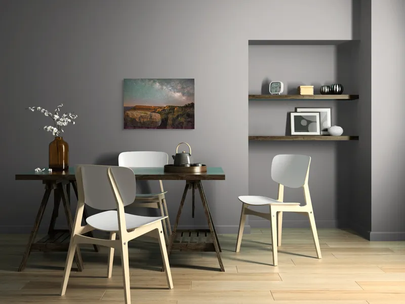 Tablou Canvas, "Calea Lactee peste Marele Canion", Stele, Cer, Canion, Noapte, Fascinație, Natură, Mister, Grandios, Frumusețe, 70 x 50 cm – poza 5