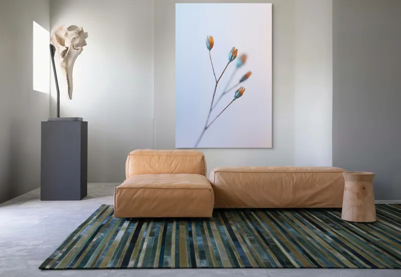 Tablou Canvas, "Frumusețea delicată a florilor uscate", Floare, Subtil, Delicat, Pastel, Natură, Simplu, Serin, Atingere, Fragilitate, 100 x 150 cm – poza 7