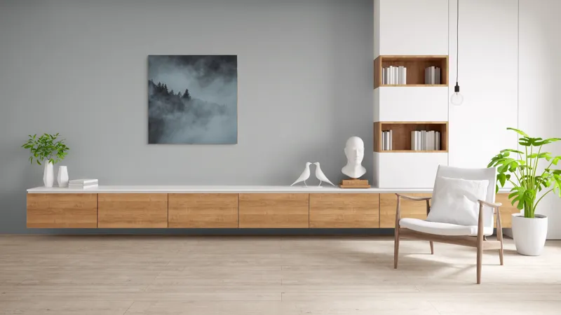Tablou Canvas, "Pădurea cufundată în ceață albăstruie", Ceață, Pădure, Mister, Tăcere, Umbre, Întuneric, Liniște, Vârfuri, Melancolie, Natură, 100 x 100 cm – poza 8