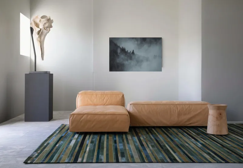 Tablou Canvas, "Pădurea cufundată în ceață albăstruie", Ceață, Pădure, Mister, Tăcere, Umbre, Întuneric, Liniște, Vârfuri, Melancolie, Natură, 90 x 50 cm – poza 8