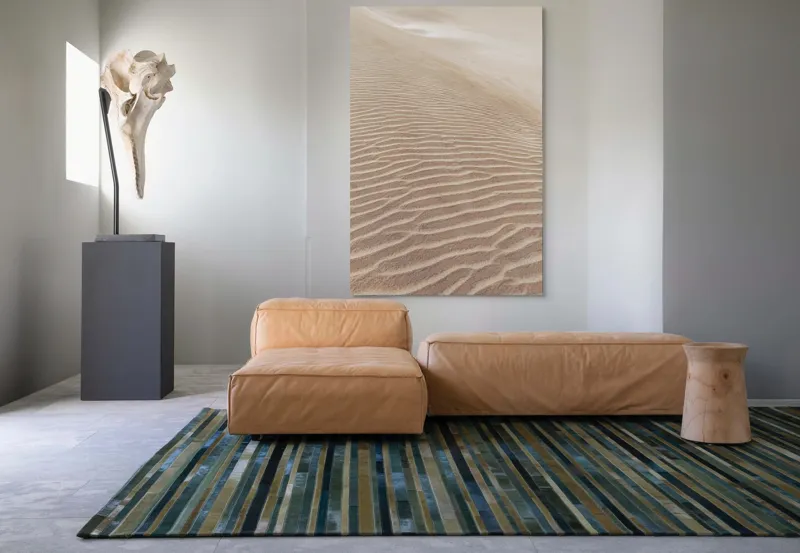 Tablou Canvas, "Mireasma liniștită a dunei înalte", Nisip, Dune, Texturi, Vânt, Liniște, 100 x 150 cm – poza 7