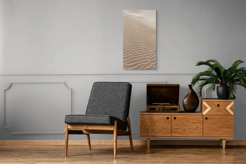 Tablou Canvas, "Mireasma liniștită a dunei înalte", Nisip, Dune, Texturi, Vânt, Liniște, 50 x 90 cm – poza 8