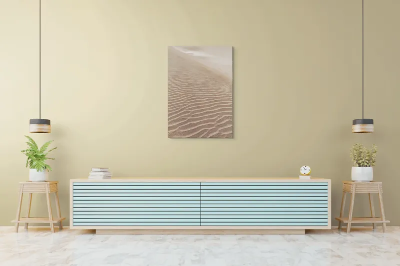 Tablou Canvas, "Mireasma liniștită a dunei înalte", Nisip, Dune, Texturi, Vânt, Liniște, 70 x 100 cm – poza 5
