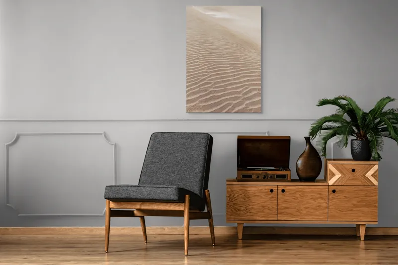 Tablou Canvas, "Mireasma liniștită a dunei înalte", Nisip, Dune, Texturi, Vânt, Liniște, 70 x 100 cm – poza 6