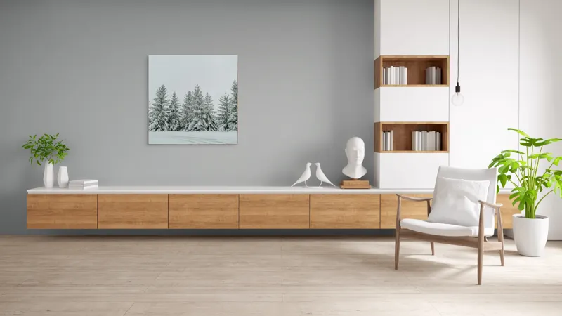 Tablou Canvas, "Iarna în pădurea de brazi ninși", Brazi, Zăpadă, Iarnă, Cer, Calm, Natură, Rece, Alb, Peisaj, Seninătate, 100 x 100 cm – poza 8