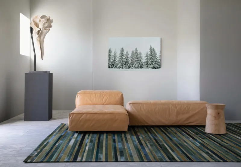 Tablou Canvas, "Iarna în pădurea de brazi ninși", Brazi, Zăpadă, Iarnă, Cer, Calm, Natură, Rece, Alb, Peisaj, Seninătate, 90 x 50 cm – poza 8