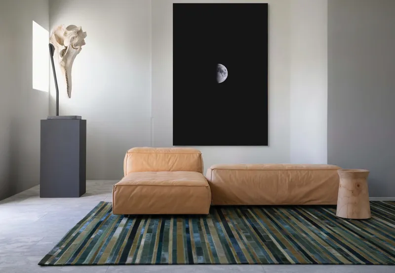 Tablou Canvas, "Luna în îmbrățișarea întunericului", Lună, Întuneric, Jumătate, Noapte, Mister, Răceală, Spațiu, 100 x 150 cm – poza 7