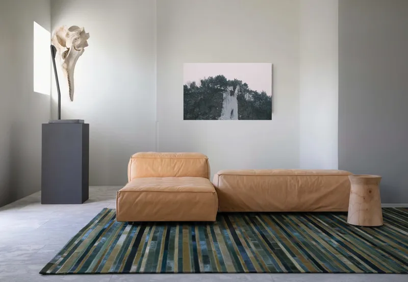 Tablou Canvas, "Cascadă înghețată sub cer înnorat", Zăpadă, Pini, Gheață, Cer, Munți, 90 x 50 cm – poza 8