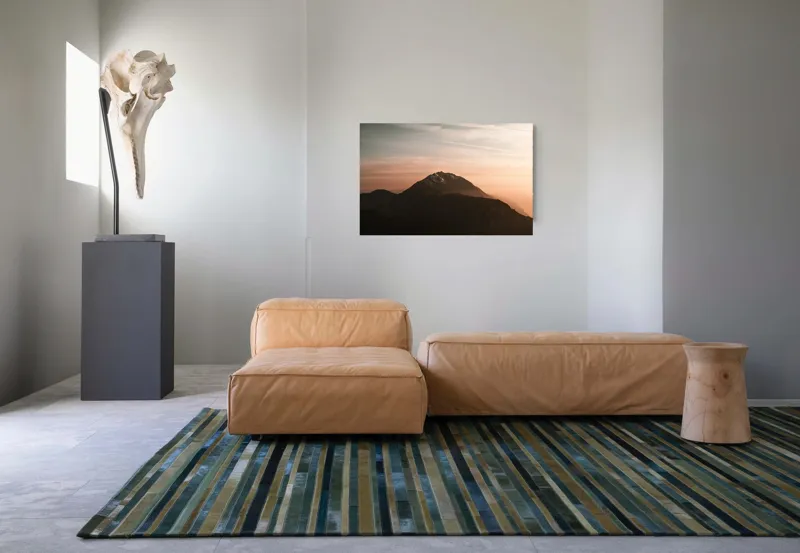 Tablou Canvas, "Muntele sub cerul înserării", Majestic, Solitary, Serene, Elevated, Enigmatic, Tranquil, Ethereal, Expansive, 90 x 50 cm – poza 8