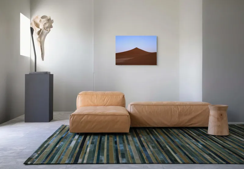 Tablou Canvas, "Dunele tăcute sub cerul albastru", Deșert, Dune, Nisip, Cer, Apus, 70 x 50 cm – poza 8