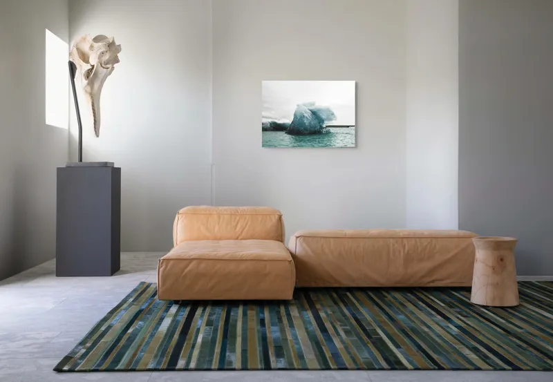Tablou Canvas, "Gheață plutitoare în mare glaciară", Gheață, Ocean, Albastru, Cer, Nor, Natură, Rece, Arctic, Peisaj, Calm, 70 x 50 cm – poza 8