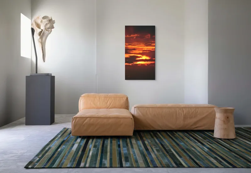 Tablou Canvas, "Răsărit de foc printre nori", Apus, Cer, Nor, Armonie, Lumină, Strălucire, Tăcere, Foc, Infinit, Magie, 50 x 90 cm – poza 5