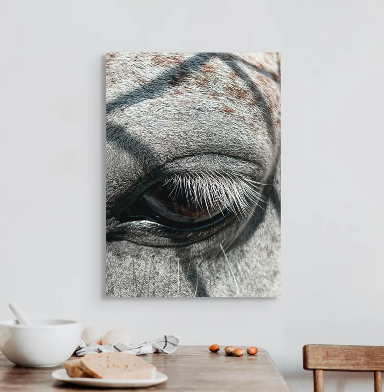 Tablou Canvas, "Ochii misterioși ai zebrei africane", Nu pot spune cine este în imagine., 50 x 70 cm – poza 3