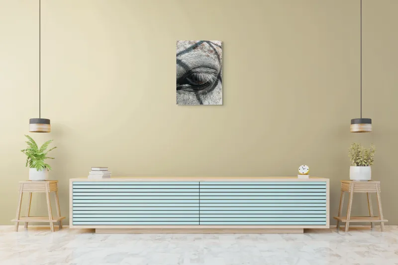 Tablou Canvas, "Ochii misterioși ai zebrei africane", Nu pot spune cine este în imagine., 50 x 70 cm – poza 6