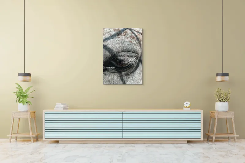 Tablou Canvas, "Ochii misterioși ai zebrei africane", Nu pot spune cine este în imagine., 70 x 100 cm – poza 5