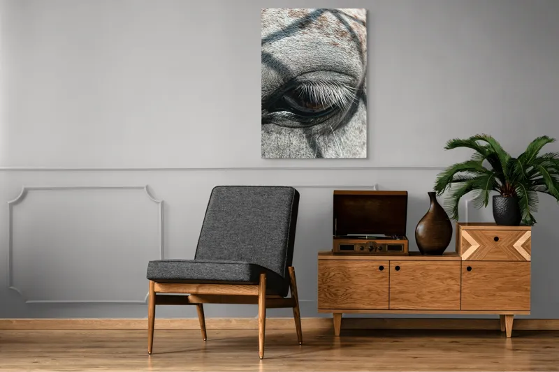 Tablou Canvas, "Ochii misterioși ai zebrei africane", Nu pot spune cine este în imagine., 70 x 100 cm – poza 6