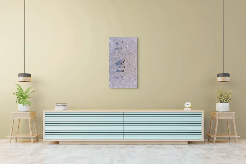 Tablou Canvas, "Siluete în mișcare pe zăpadă albă", Nu știu cine este în imagine., 50 x 90 cm – poza 6