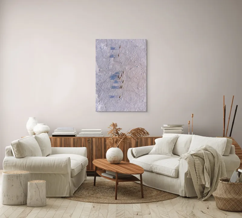 Tablou Canvas, "Siluete în mișcare pe zăpadă albă", Nu știu cine este în imagine., 70 x 100 cm – poza 4