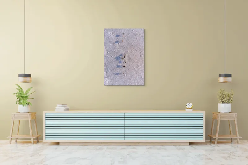 Tablou Canvas, "Siluete în mișcare pe zăpadă albă", Nu știu cine este în imagine., 70 x 100 cm – poza 5