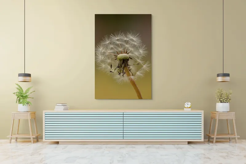 Tablou Canvas, "Visul pufului de păpădie", Delicat, Fragil, Natură, Speranță, Transformare, 100 x 150 cm – poza 4