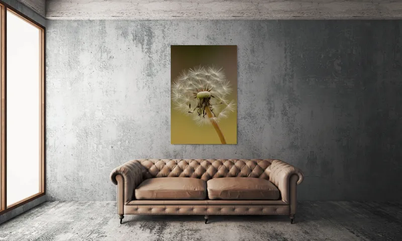 Tablou Canvas, "Visul pufului de păpădie", Delicat, Fragil, Natură, Speranță, Transformare, 100 x 150 cm – poza 6