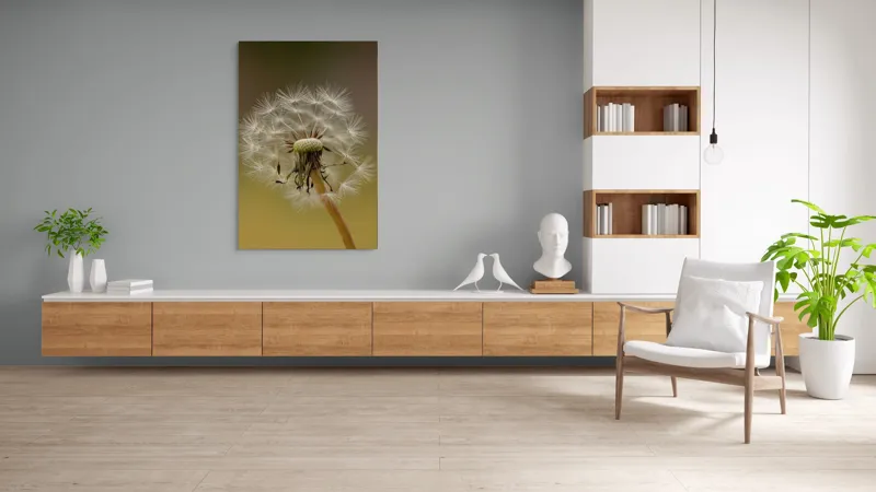 Tablou Canvas, "Visul pufului de păpădie", Delicat, Fragil, Natură, Speranță, Transformare, 100 x 150 cm – poza 8