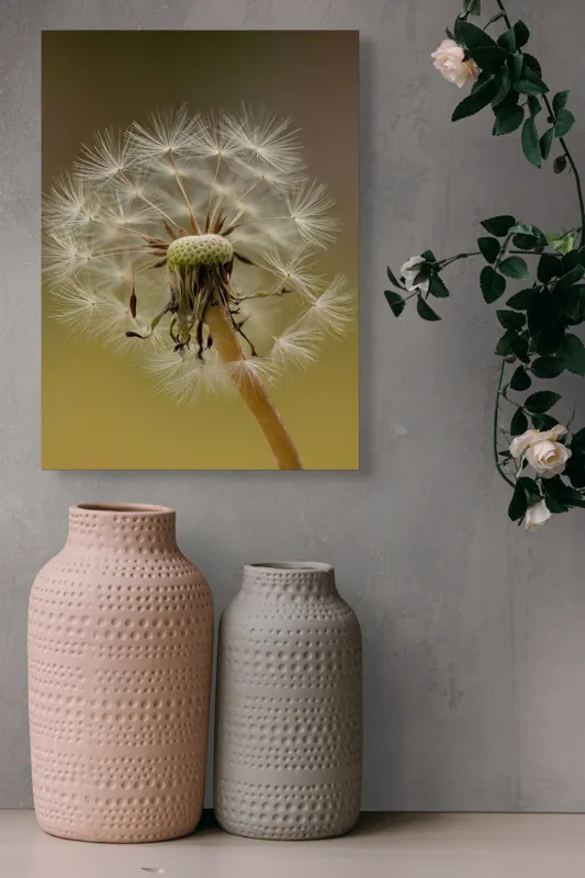 Tablou Canvas, "Visul pufului de păpădie", Delicat, Fragil, Natură, Speranță, Transformare, 39 x 54 cm – poza 6