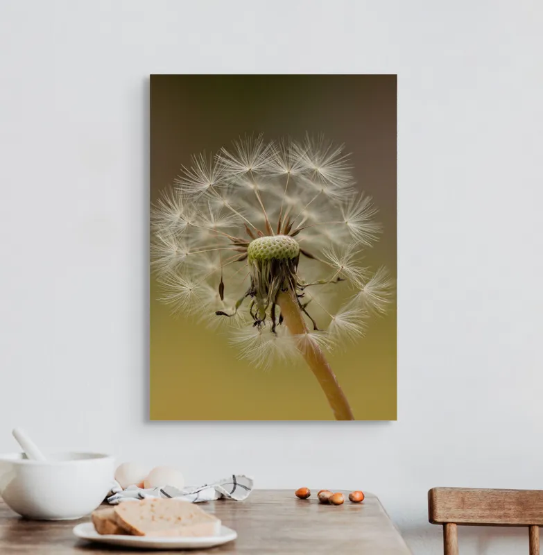 Tablou Canvas, "Visul pufului de păpădie", Delicat, Fragil, Natură, Speranță, Transformare, 50 x 70 cm – poza 3