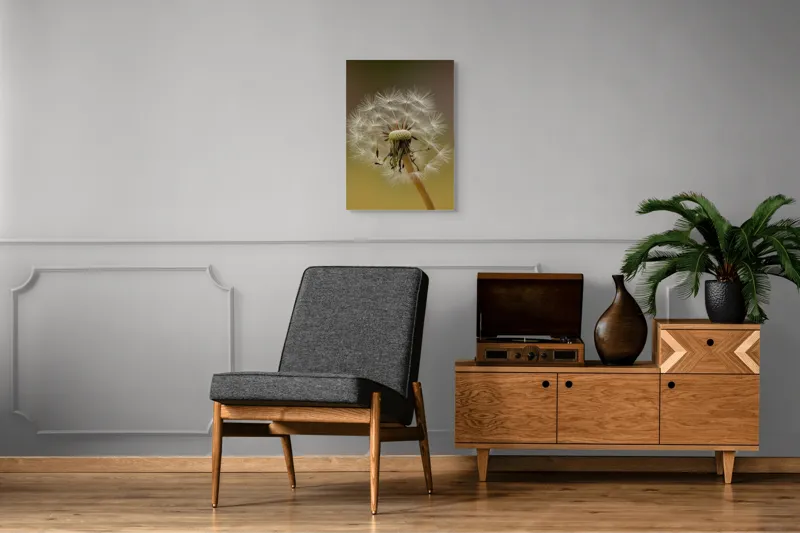 Tablou Canvas, "Visul pufului de păpădie", Delicat, Fragil, Natură, Speranță, Transformare, 50 x 70 cm – poza 8