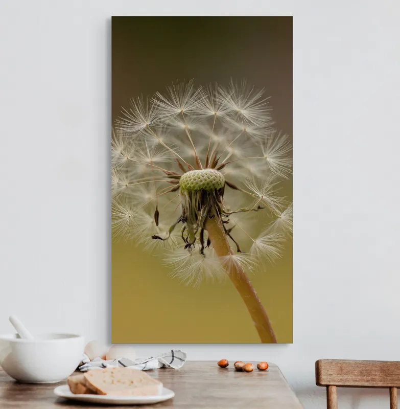 Tablou Canvas, "Visul pufului de păpădie", Delicat, Fragil, Natură, Speranță, Transformare, 50 x 90 cm – poza 3