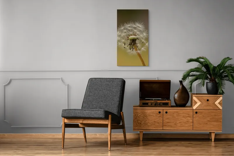 Tablou Canvas, "Visul pufului de păpădie", Delicat, Fragil, Natură, Speranță, Transformare, 50 x 90 cm – poza 8
