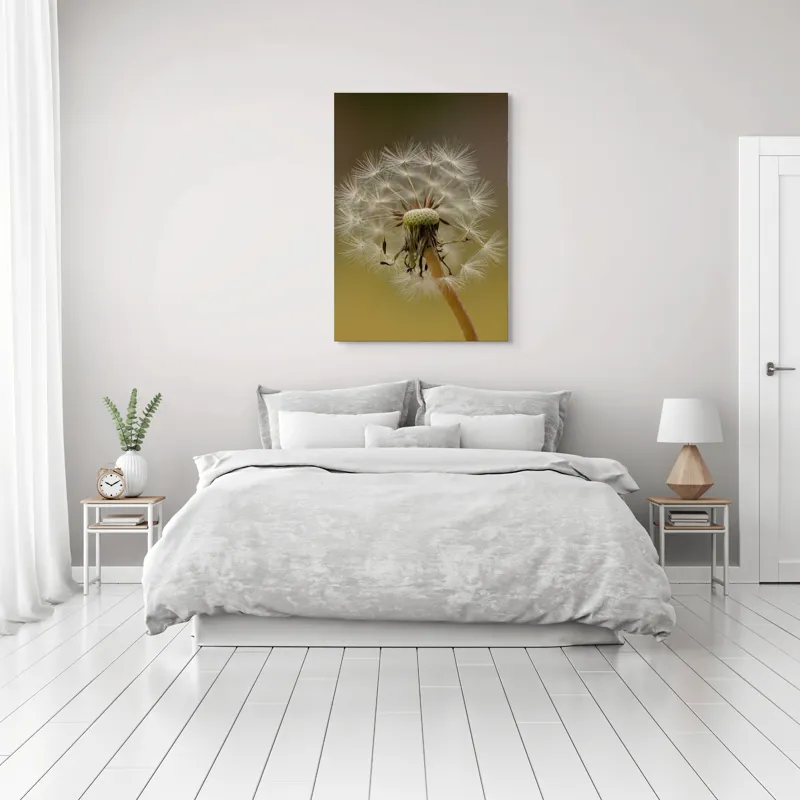 Tablou Canvas, "Visul pufului de păpădie", Delicat, Fragil, Natură, Speranță, Transformare, 70 x 100 cm – poza 3