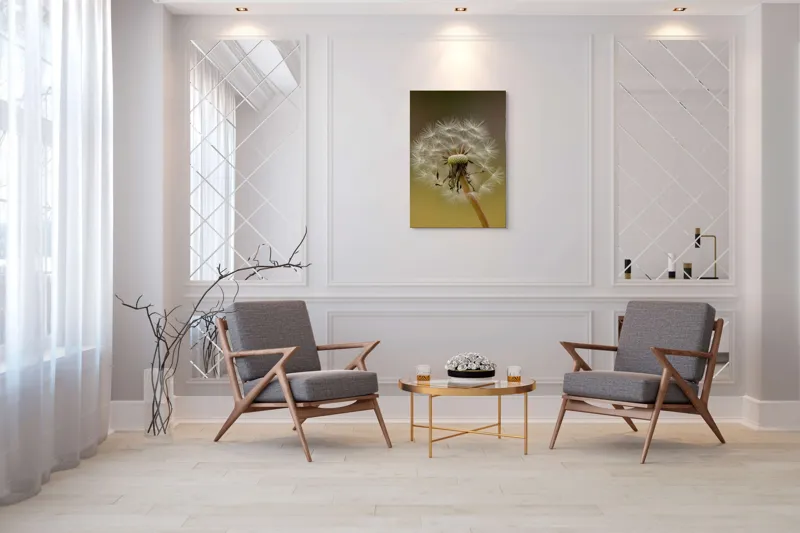 Tablou Canvas, "Visul pufului de păpădie", Delicat, Fragil, Natură, Speranță, Transformare, 70 x 100 cm – poza 8
