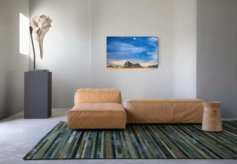 Tablou Canvas, Stele peste Munți în Amurg, , Multicolor, 90 x 50 cm – poza 8