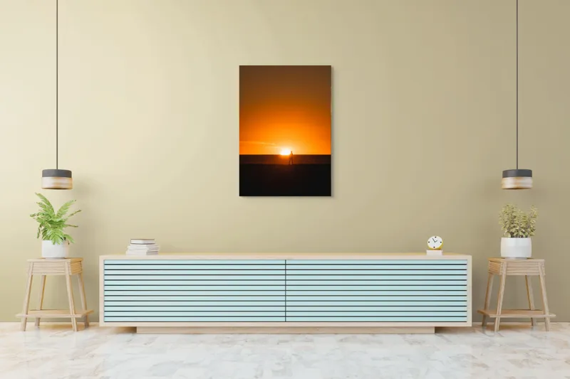 Tablou Canvas, Apus pe Plajă, Siluetă, Ocean, 70 x 100 cm – poza 5