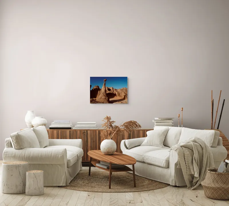 Tablou Canvas, Turnuri de Piatră sub Cer Senin, Deșert, 54 x 39 cm – poza 5