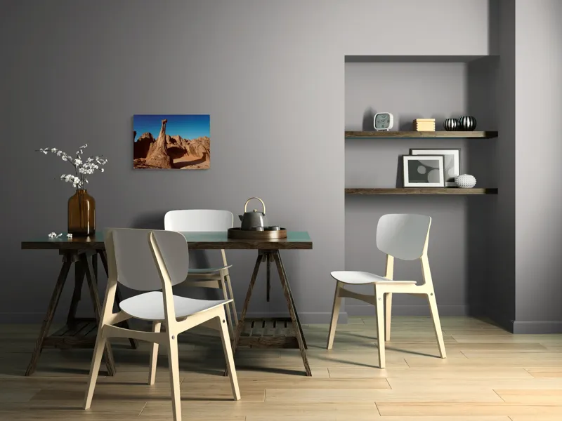 Tablou Canvas, Turnuri de Piatră sub Cer Senin, Deșert, 54 x 39 cm – poza 6