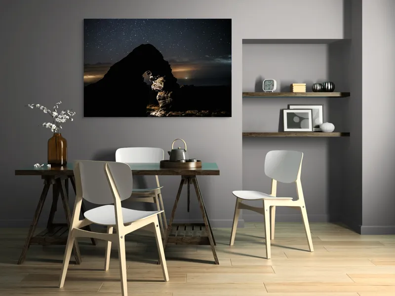 Tablou Canvas cu Arc Stâncos și Cer Înstelat, 150 x 100 cm – poza 5