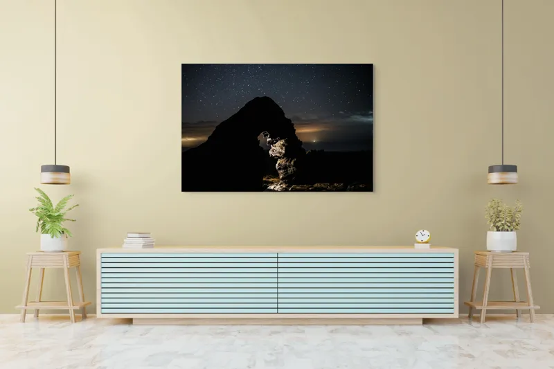 Tablou Canvas cu Arc Stâncos și Cer Înstelat, 150 x 100 cm – poza 6