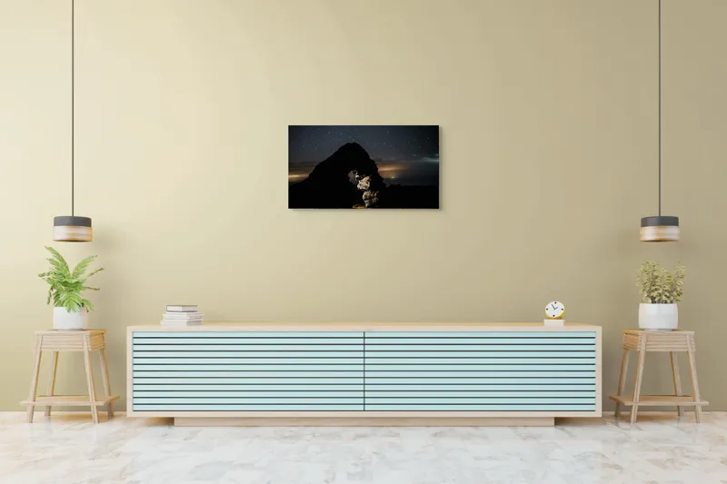 Tablou Canvas cu Arc Stâncos și Cer Înstelat, 90 x 50 cm – poza 5