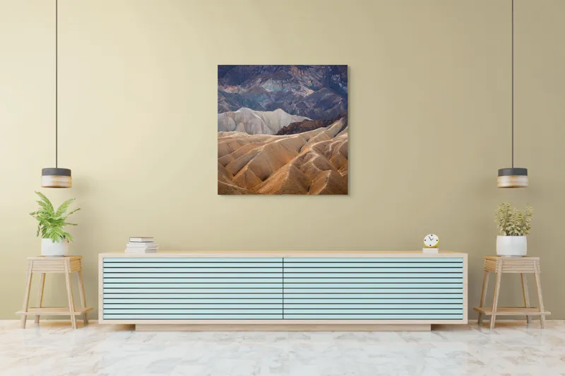 Tablou Canvas, Peisaj cu Valuri și Roci, , Multicolor, 100 x 100 cm – poza 5