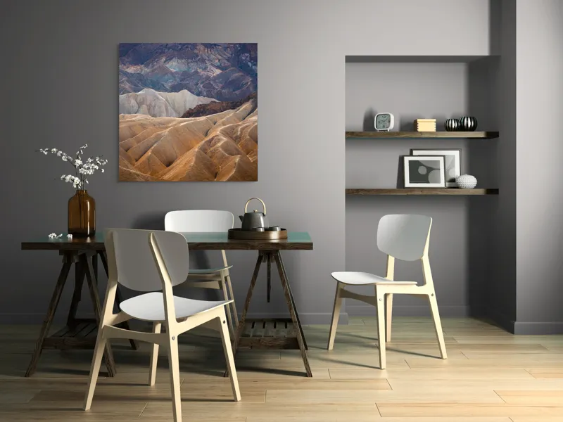 Tablou Canvas, Peisaj cu Valuri și Roci, , Multicolor, 100 x 100 cm – poza 6