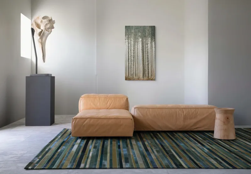 Tablou Canvas cu Pădure în Ceață, , Multicolor, 50 x 90 cm – poza 5