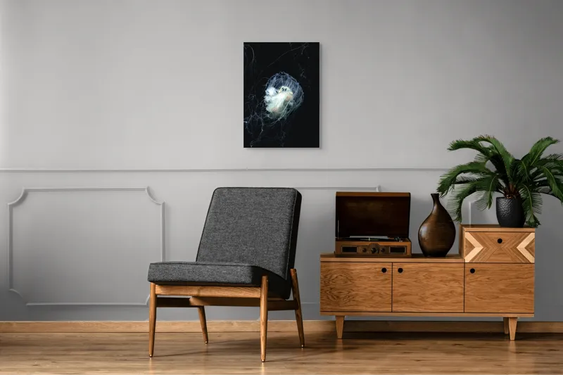 Tablou Canvas cu Meduză Albastră, 50 x 70 cm – poza 8